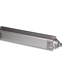 Pneumatic cylinder d40/h200 ISO 6431 with ballows retainer